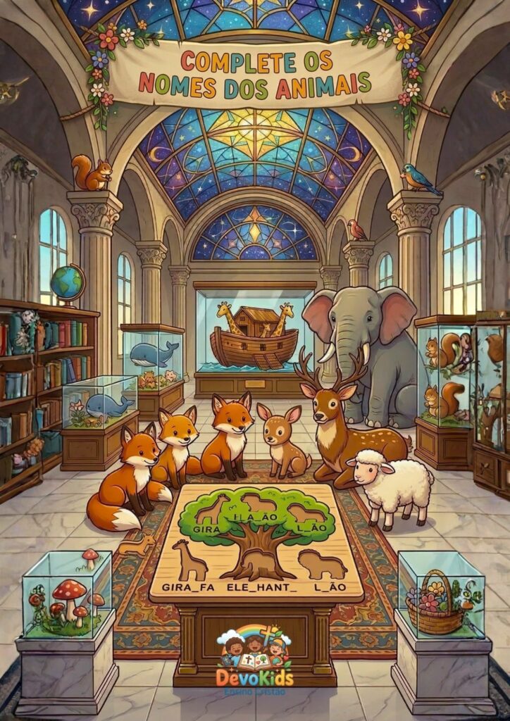 COMPLETE O NOME DOS ANIMAIS